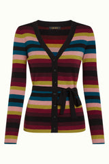 Mila Rib Cardi Lone - Multi Color