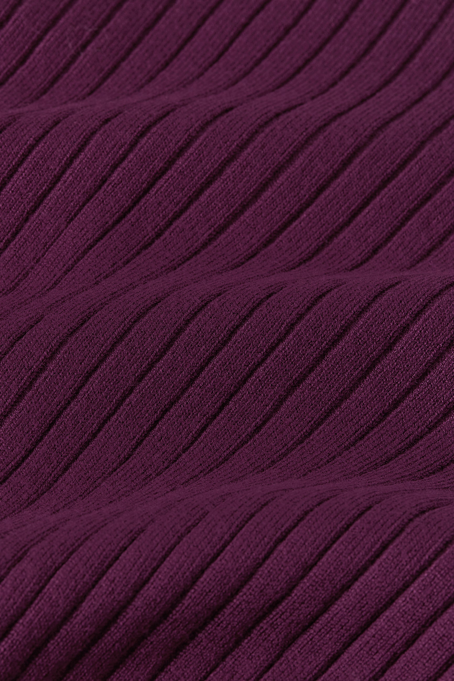 Mila Rib Cardi Match Knit - Caspia Purple