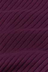 Mila Rib Cardi Match Knit - Caspia Purple