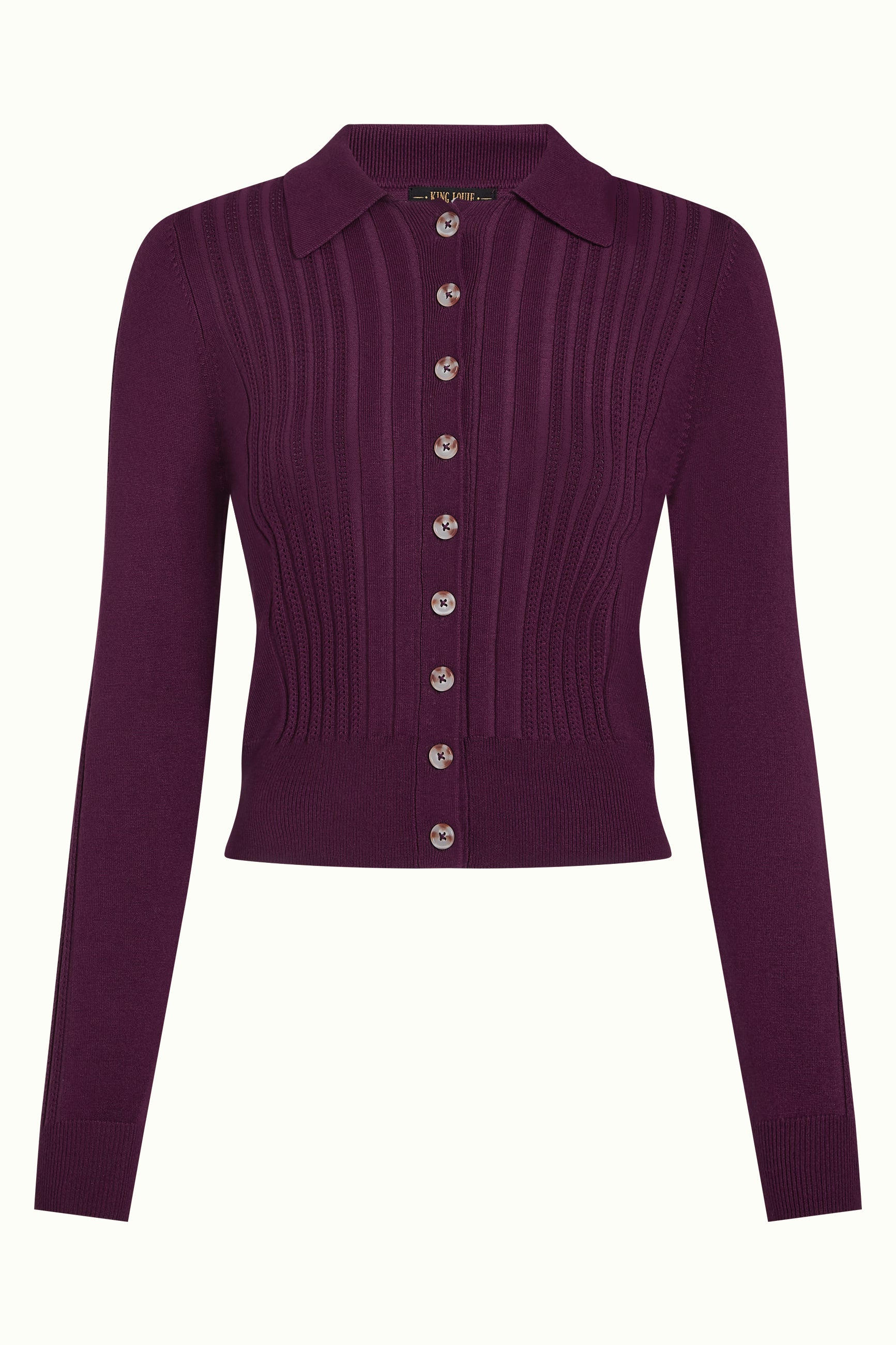 Sofie Cardi Match Knit - Caspia Purple