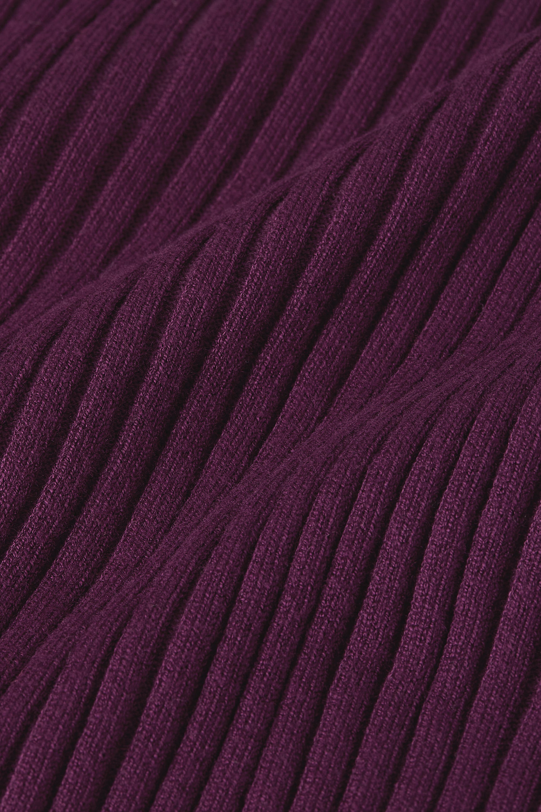 Button V Spencer Match Knit - Caspia Purple