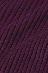 Button V Spencer Match Knit - Caspia Purple