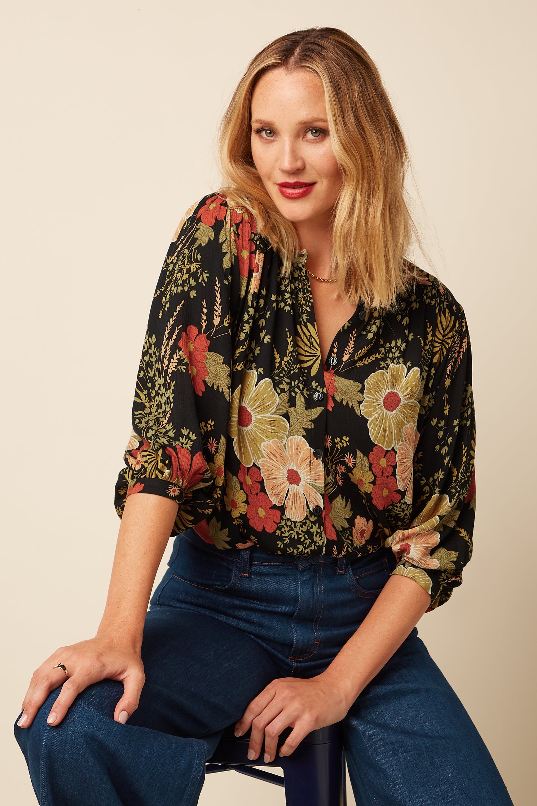 Olga Blouse Mabel - Black