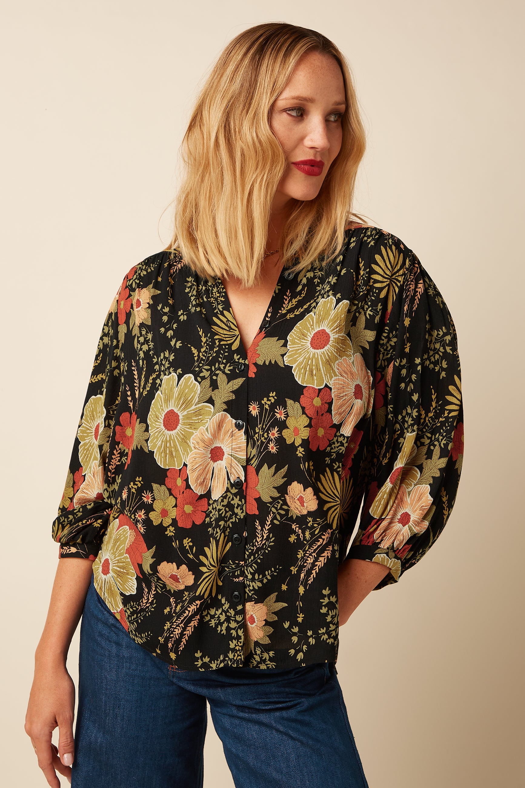 Olga Blouse Mabel - Black
