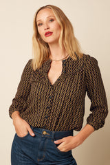 Lisa Blouse Turi Woven - Black
