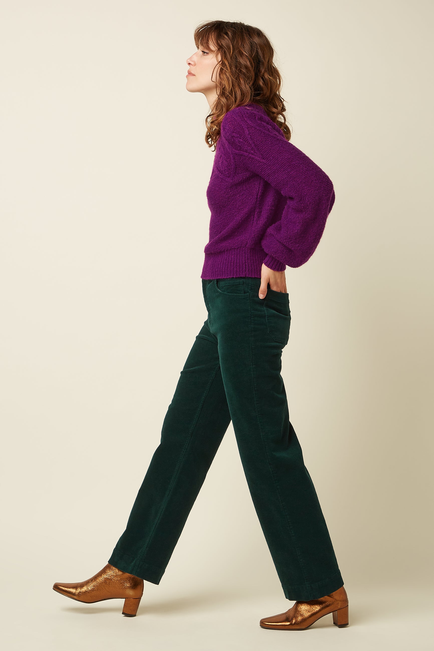 Bob Pants Corduroy - Pine Green