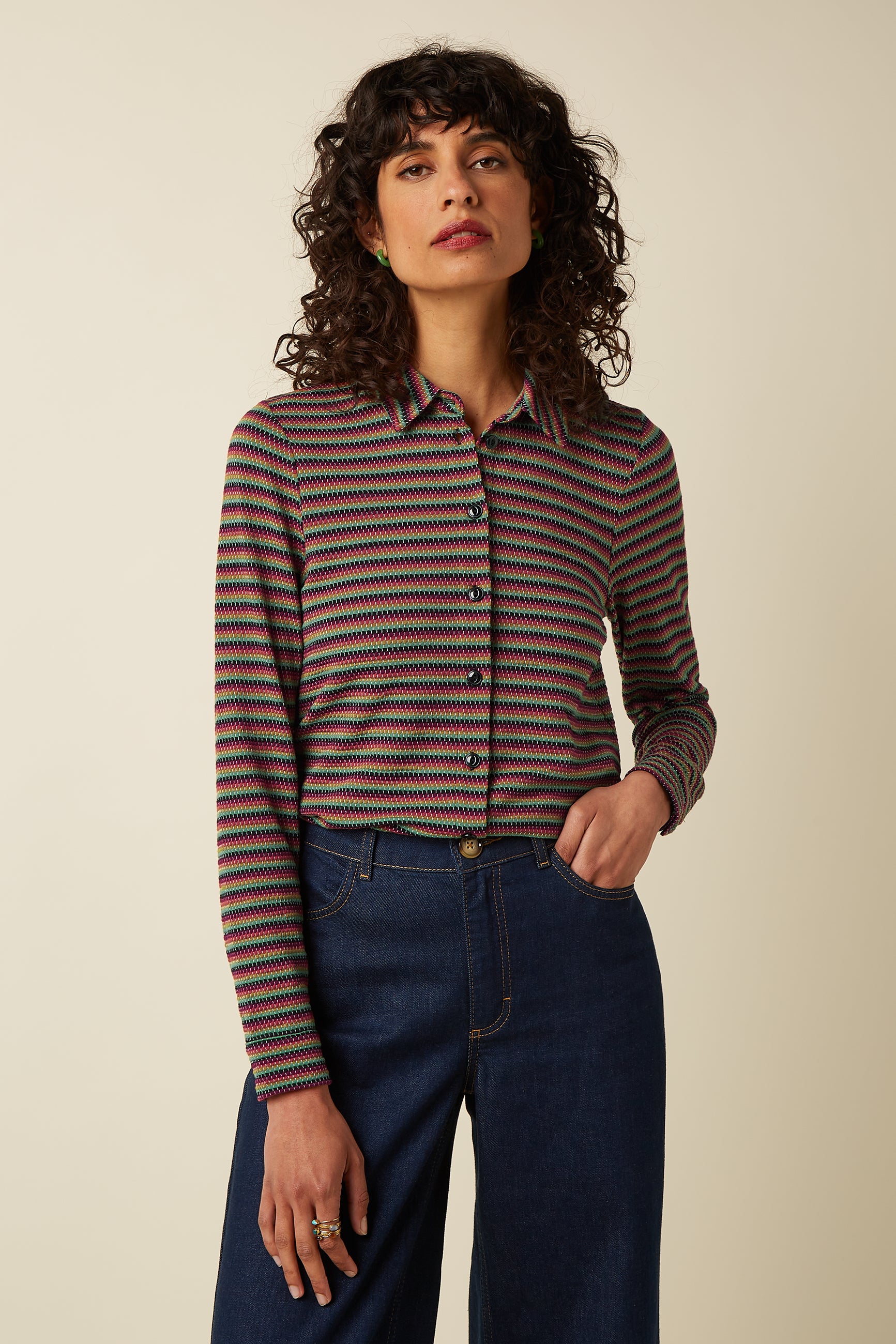 Blouse Beebop Stripe - Multi Color