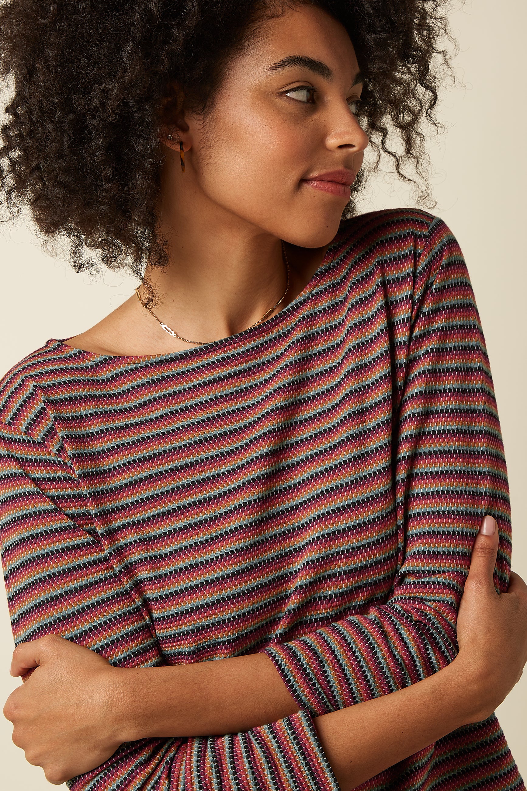 Boatneck Top Beebop - Multi Color