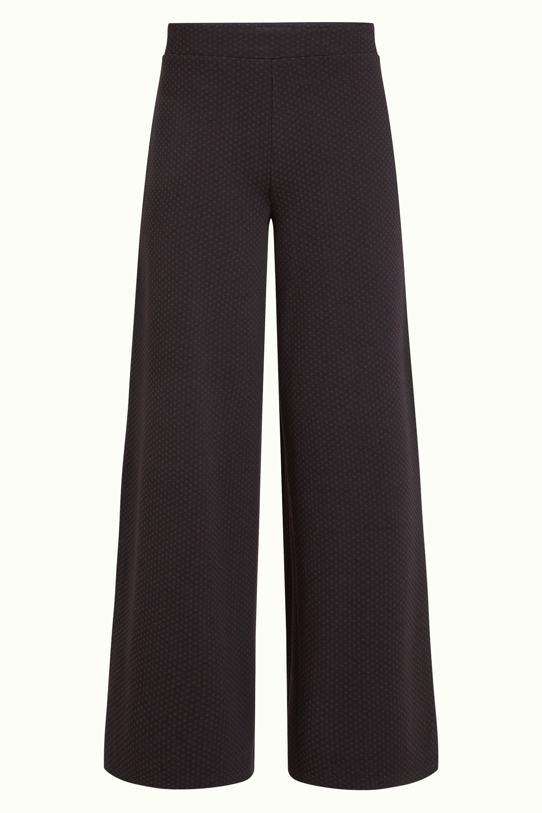 Border Palazzo Pants Mael Jacquard - Black