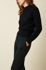 Federica Pants Reyna Check - Black