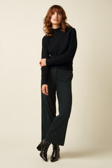 Federica Pants Reyna Check - Black