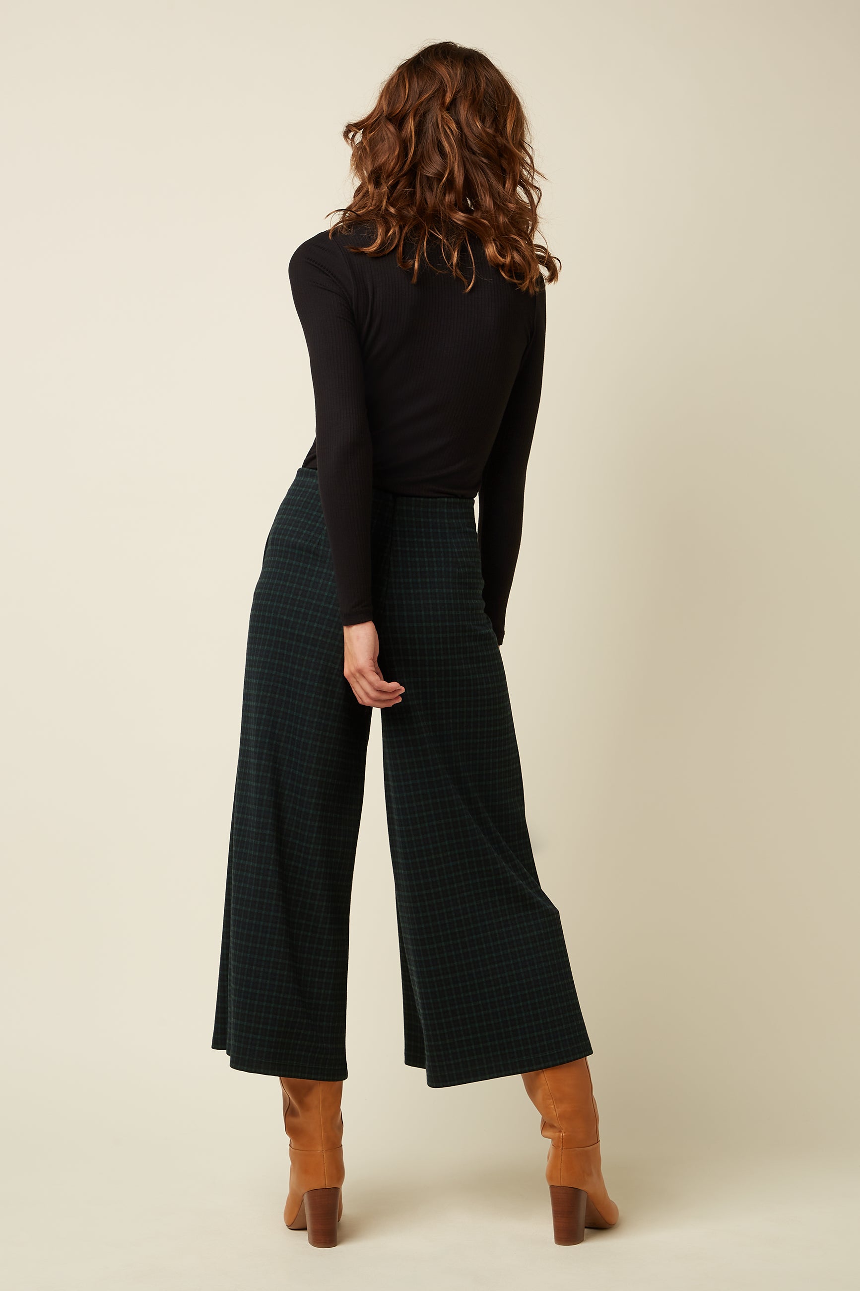 Pia Culotte Reyna Check - Black