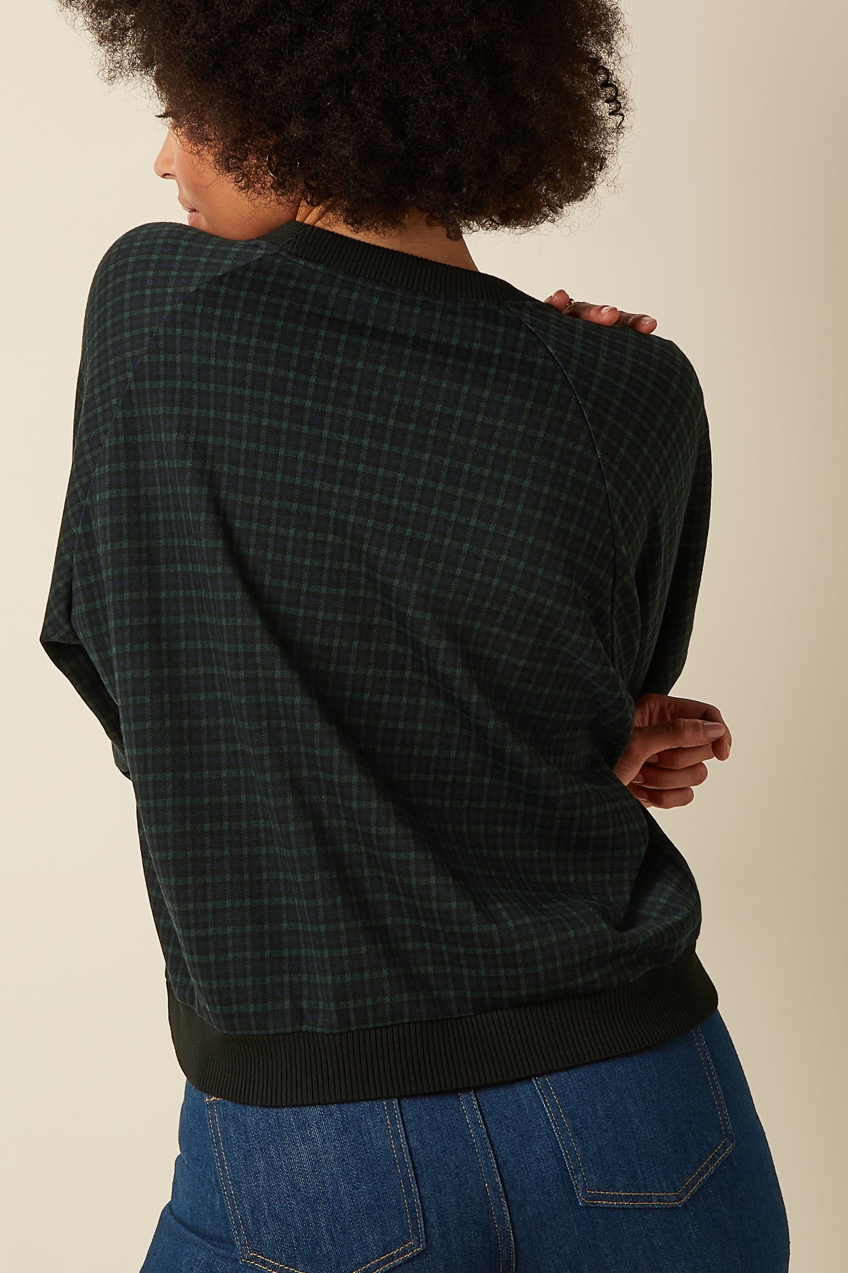 Bibi Sweater Reyna Check - Black