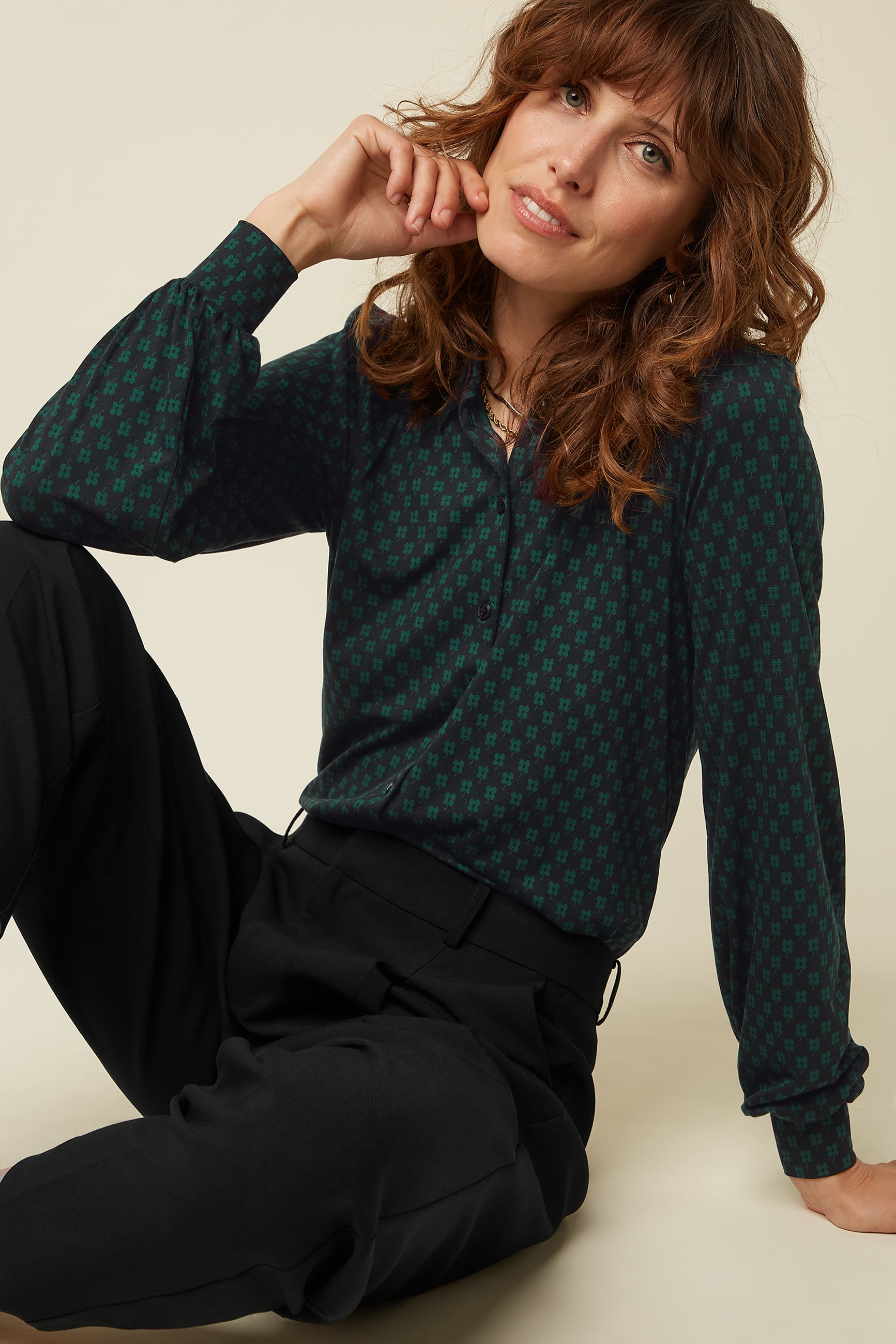 Carina Blouse Chelsea - Black