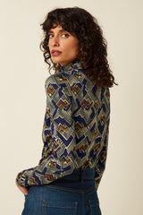 Rollneck Top Leia - Evening Blue