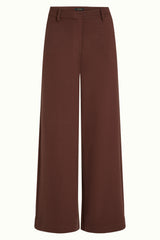 Federica Pants Milano Uni - Rum Brown