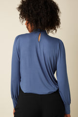 Phoebe Top Viscose Light - Shadow Blue