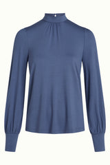 Phoebe Top Viscose Light - Shadow Blue