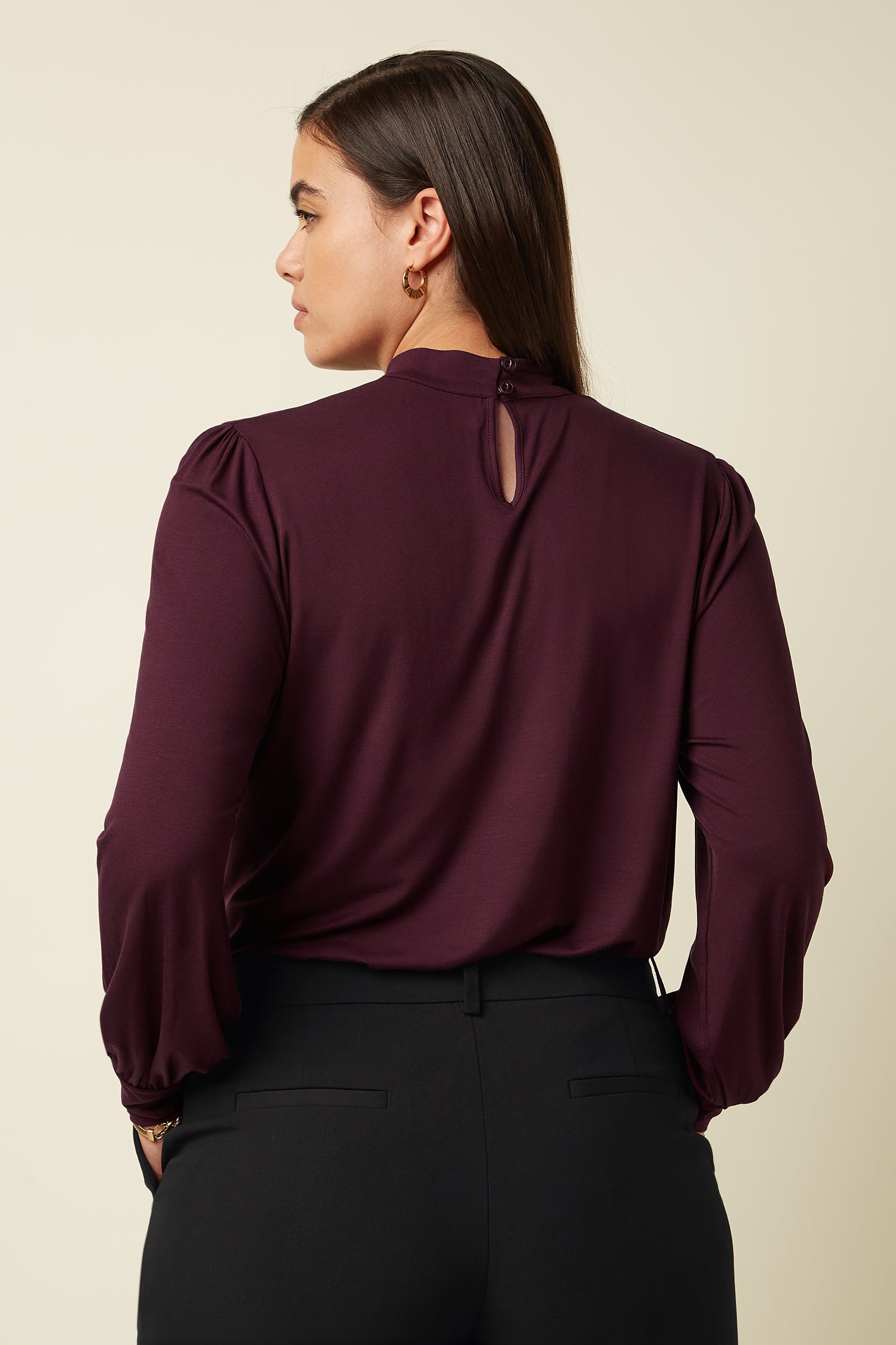 Phoebe Top Viscose Light - Porto Red