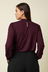 Phoebe Top Viscose Light - Porto Red