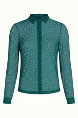 Blouse Stretch Lace - Dragonfly Green