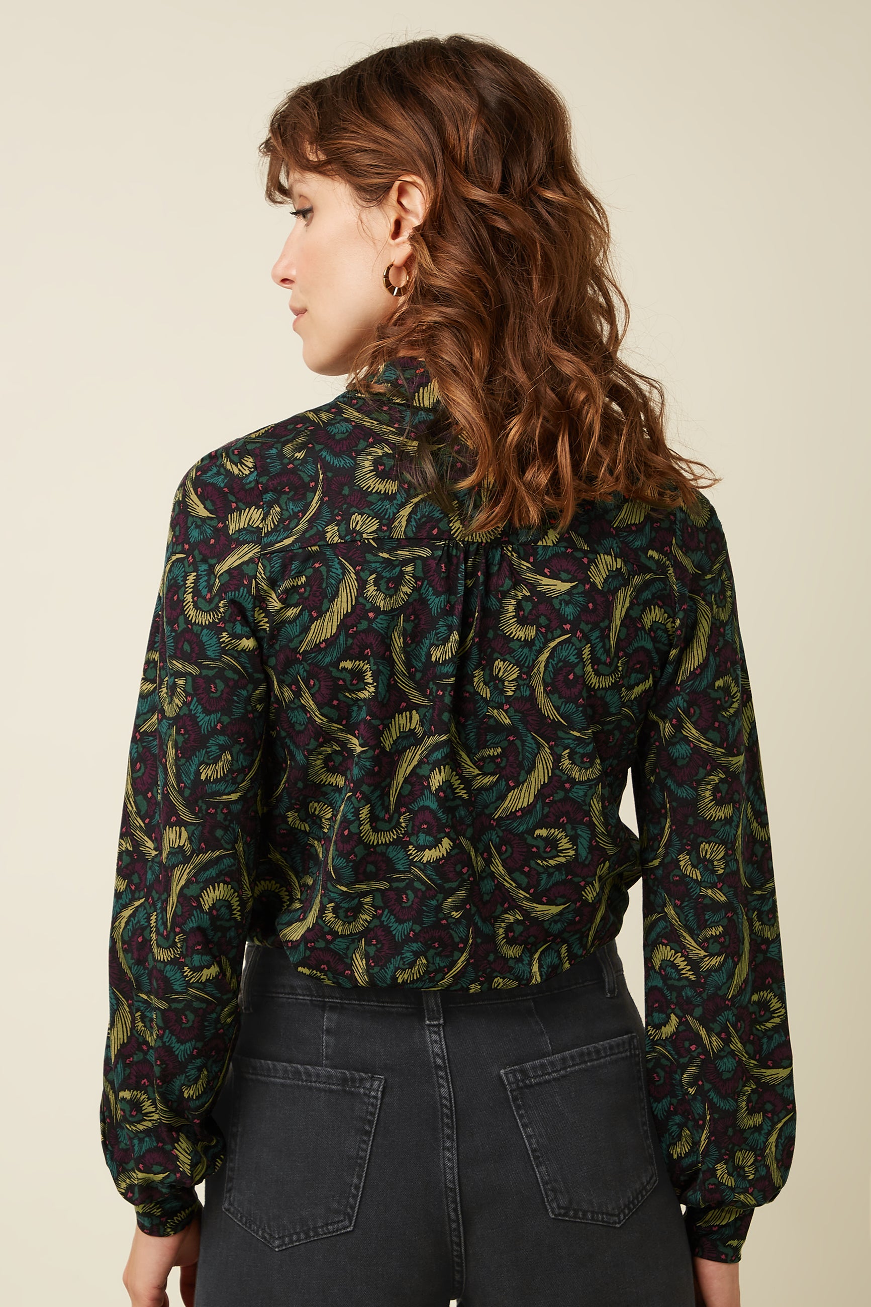 Maisie Blouse Sage - Black