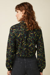 Maisie Blouse Sage - Black