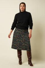 Juno Skirt Sage - Black