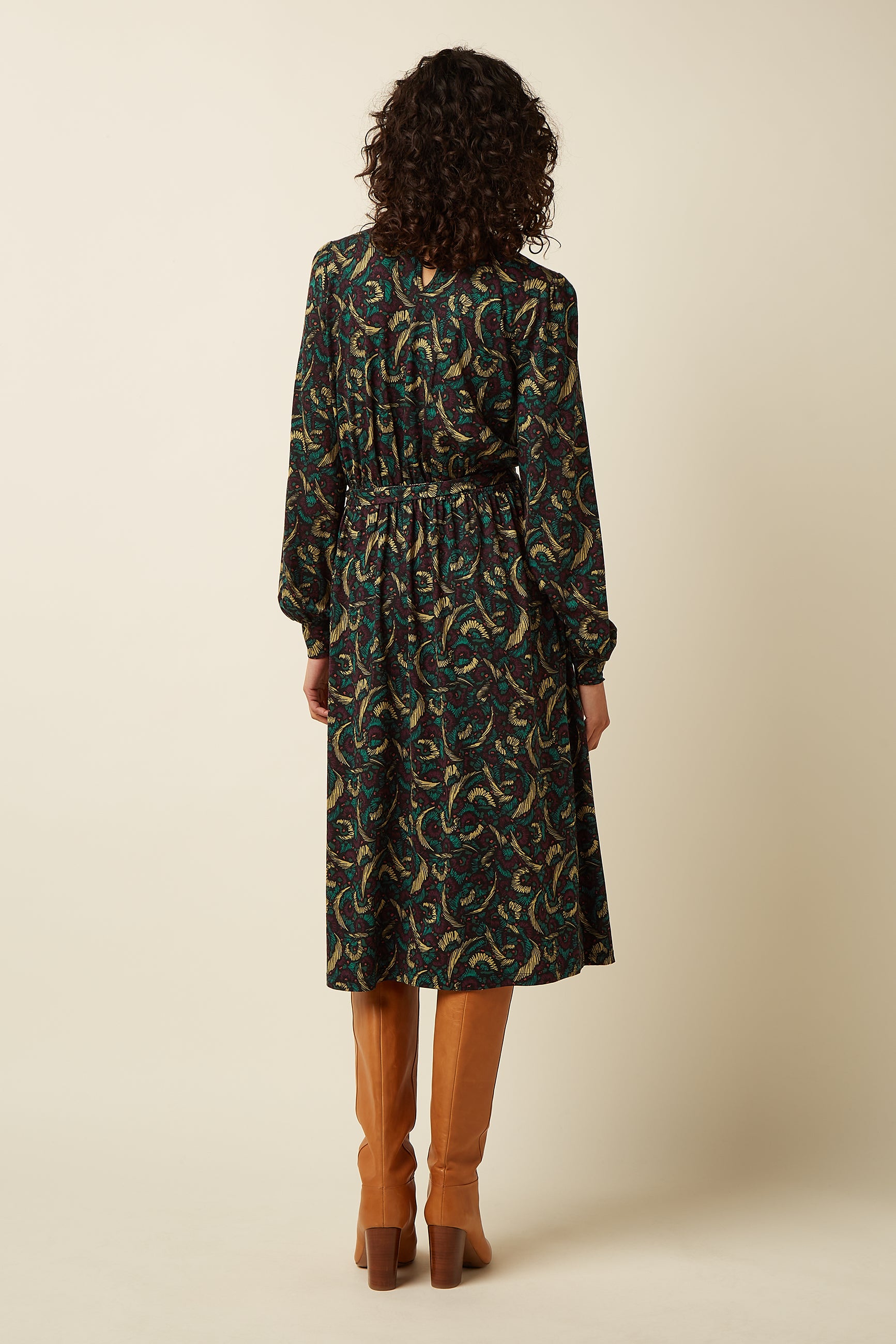 Phoebe Dress Sage - Black