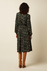 Phoebe Dress Sage - Black