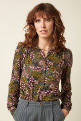 Carina Blouse Sierra - Bitter Chocolate