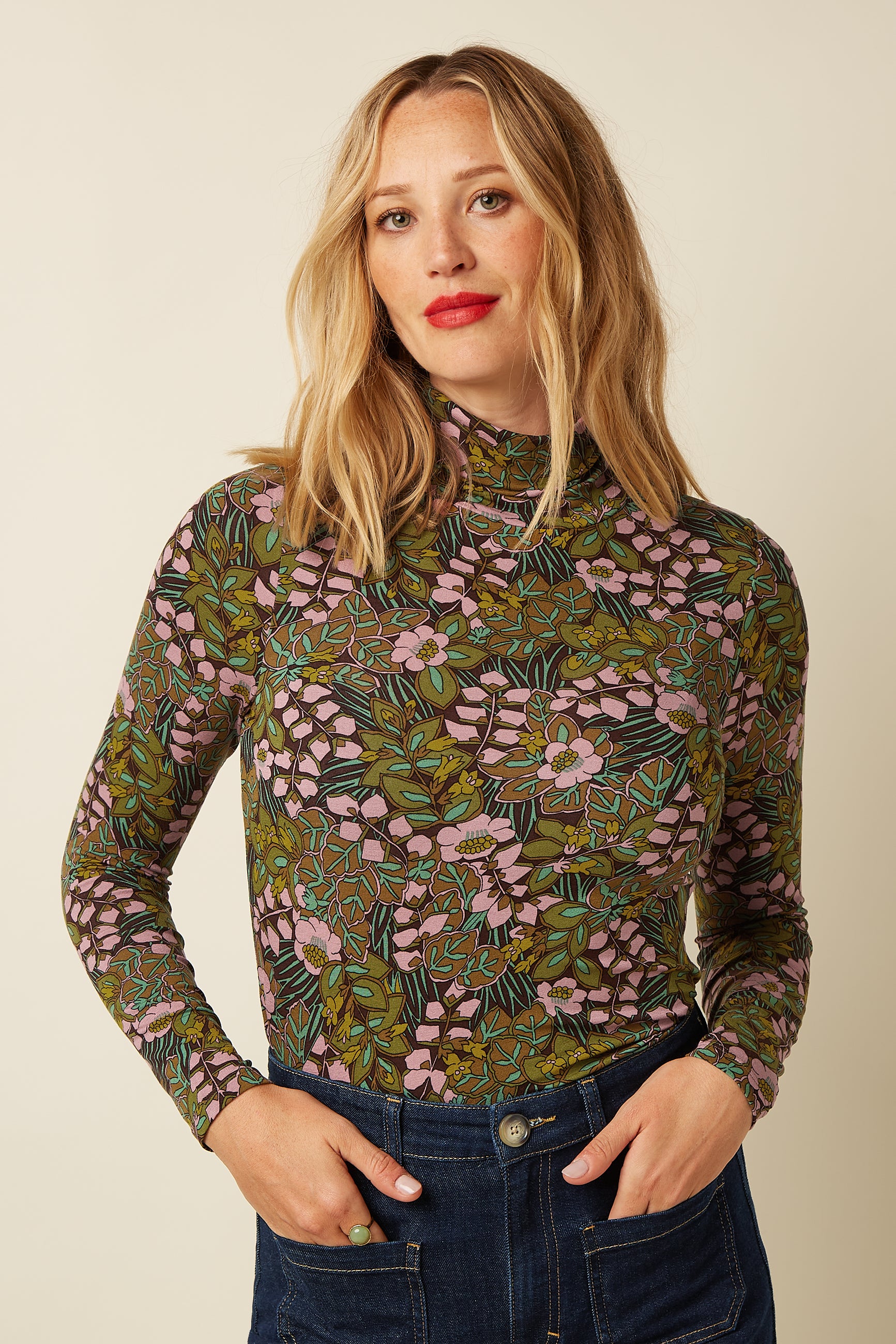 Rollneck Top Sierra - Bitter Chocolate