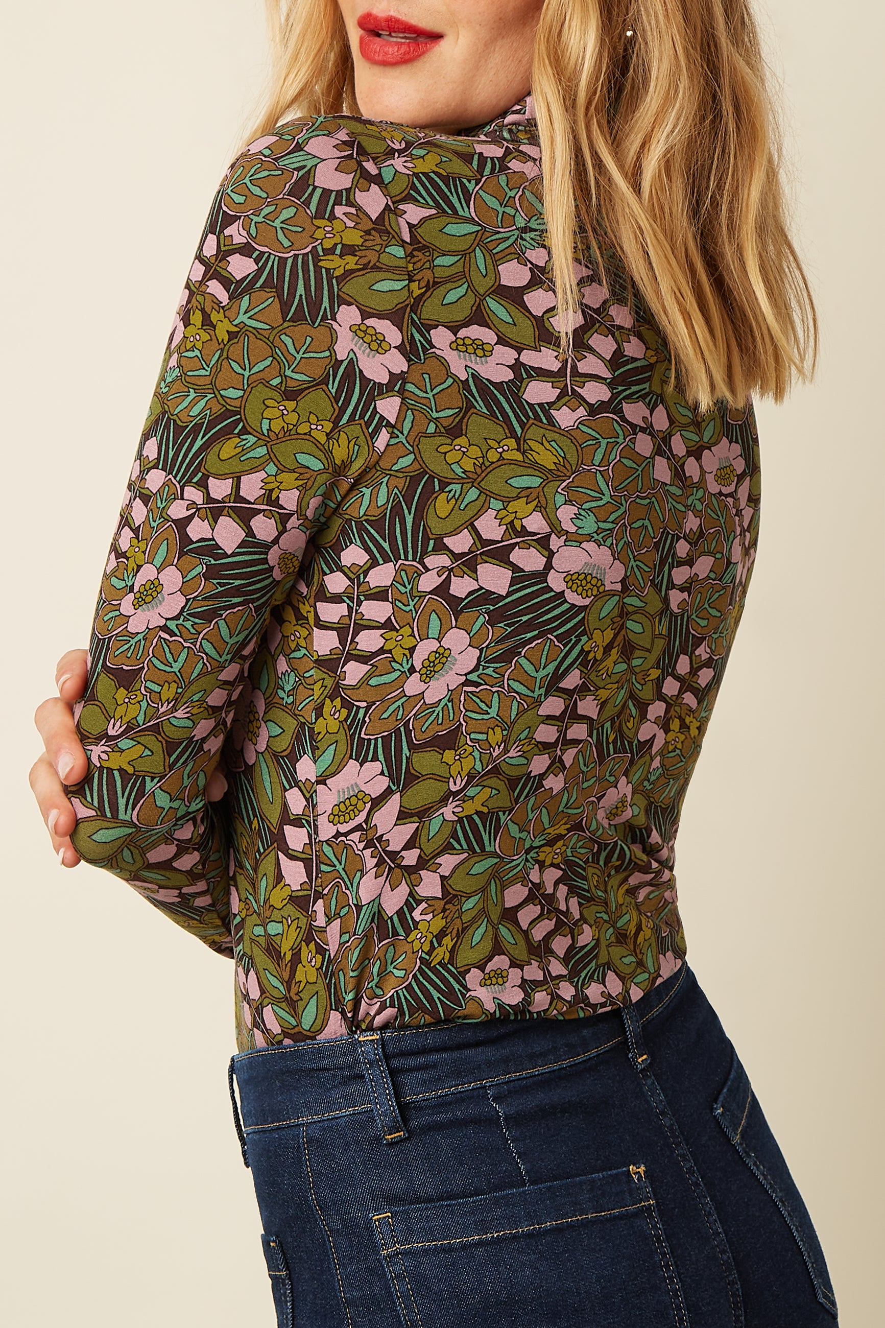 Rollneck Top Sierra - Bitter Chocolate