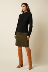 Border Skirt Tibby - Black
