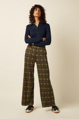 Federica Pants Timber Check - Multi Color