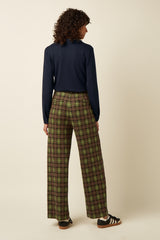 Federica Pants Timber Check - Multi Color