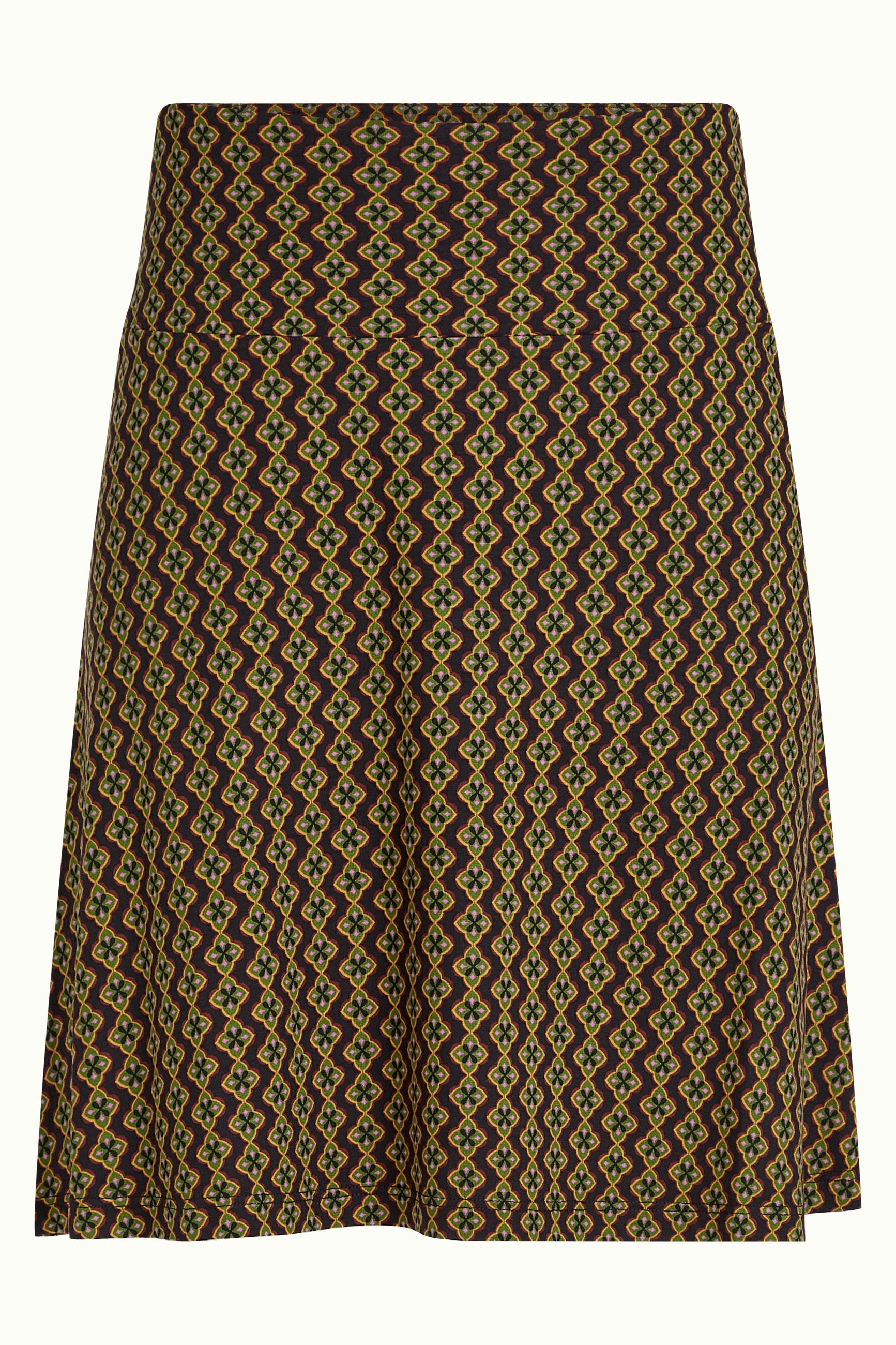 Border Skirt Turi Jersey - Black