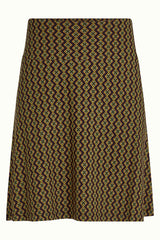 Border Skirt Turi Jersey - Black
