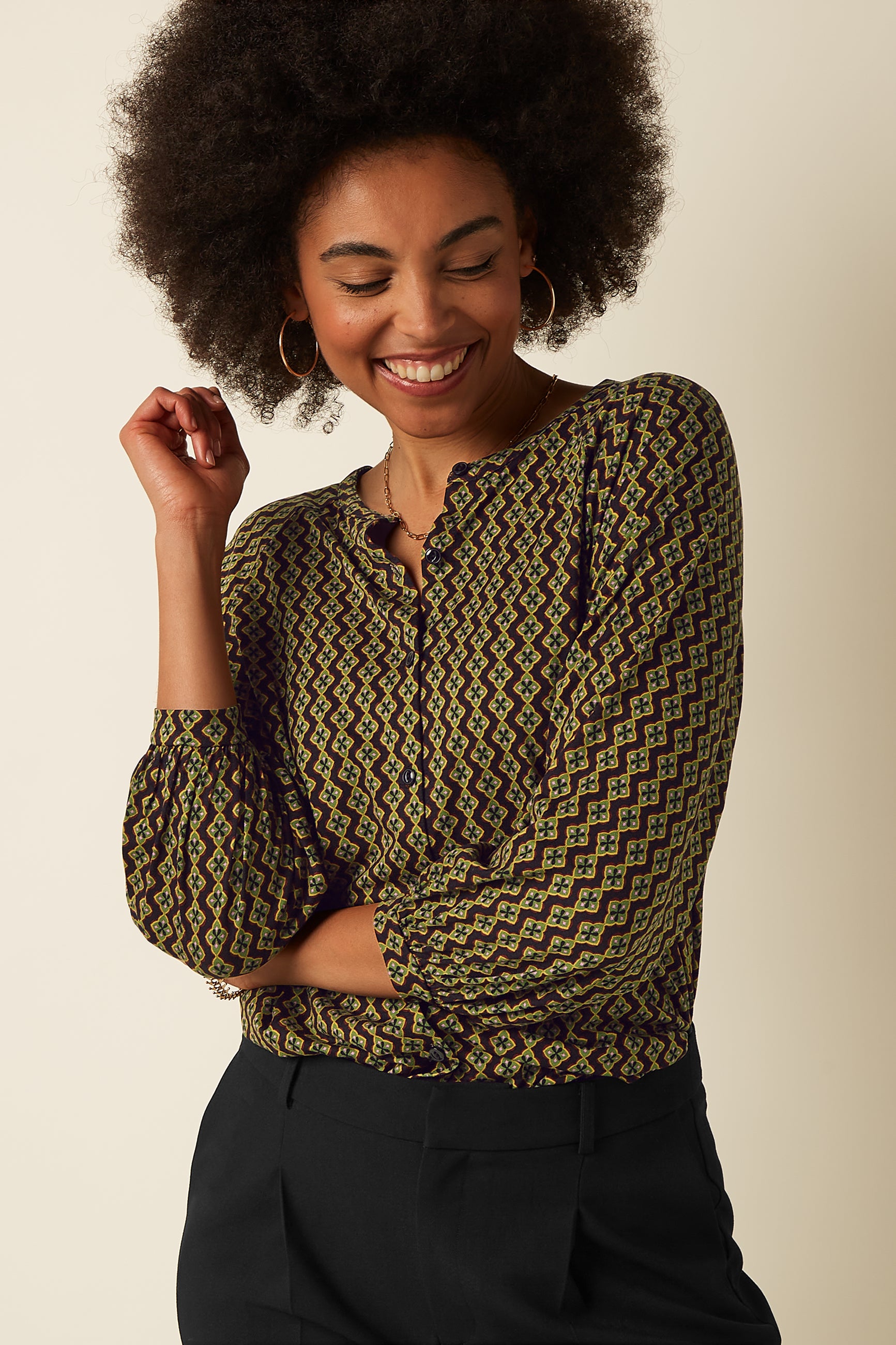 Cybill Blouse Turi Jersey - Black