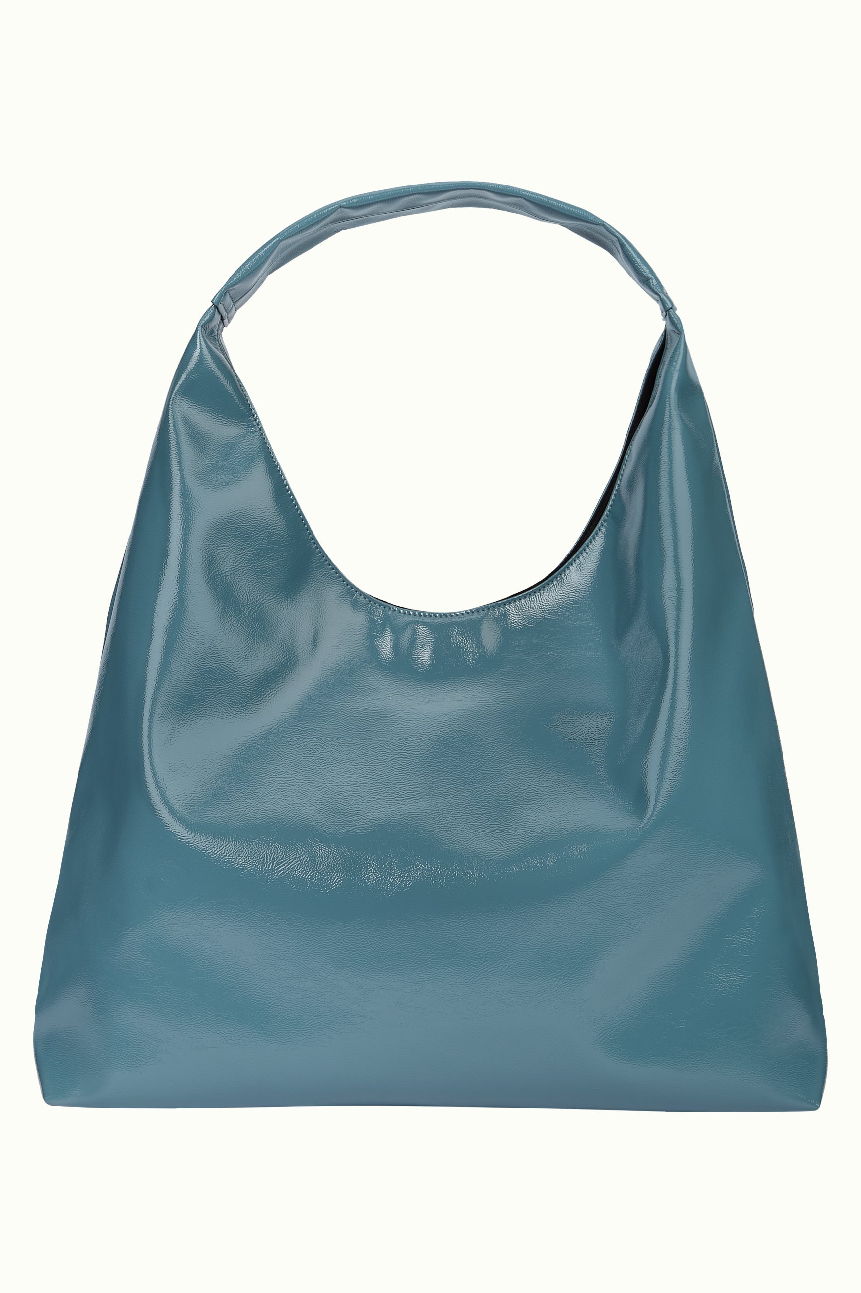 Glace Tote Patent Bag - Icy Blue