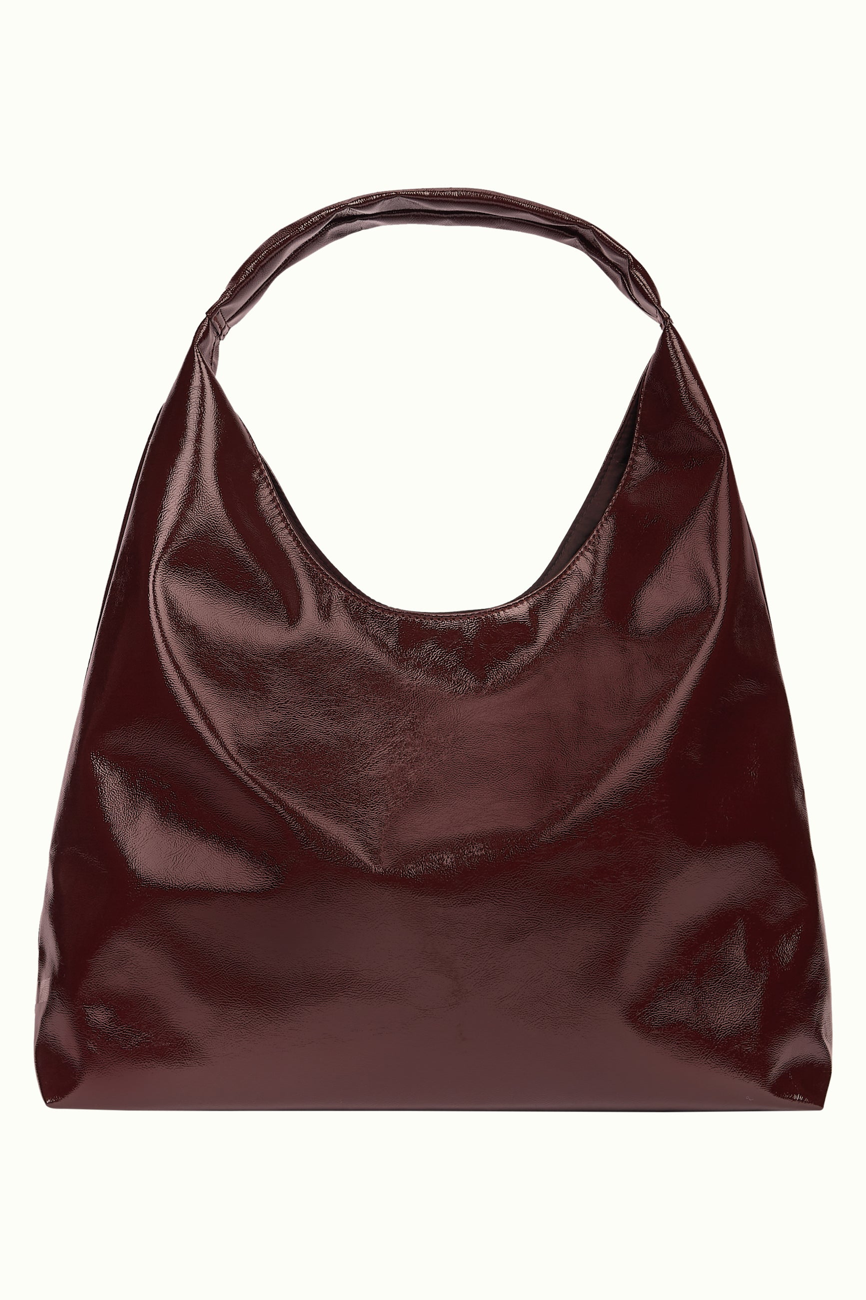 Glace Tote Patent Bag - Porto Red