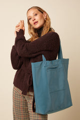 Shopper Patent Bag - Icy Blue
