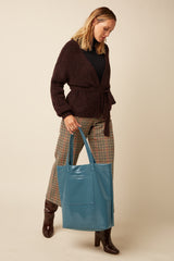 Shopper Patent Bag - Icy Blue