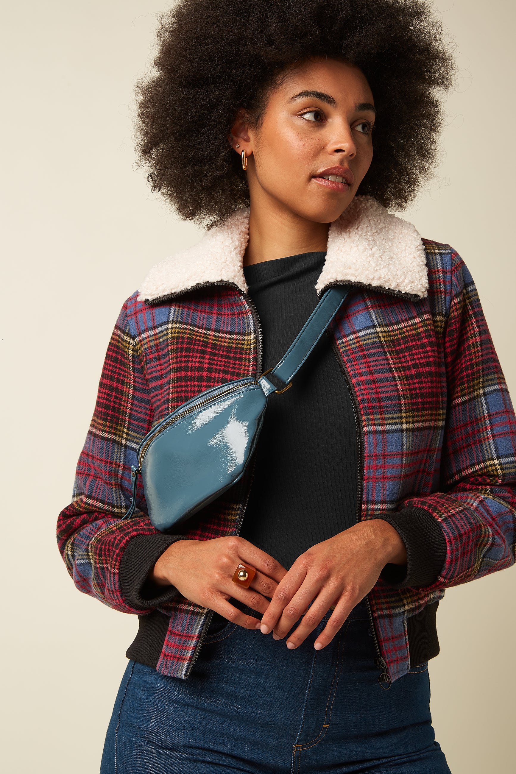 Little Pack Patent Bag - Icy Blue