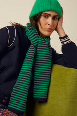 Small Stripe Scarf - Meadow Green