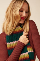 Harley Stripe Scarf - Dragonfly Green