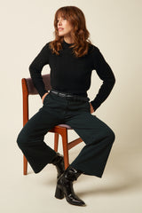 Wide Braid Belt - Black