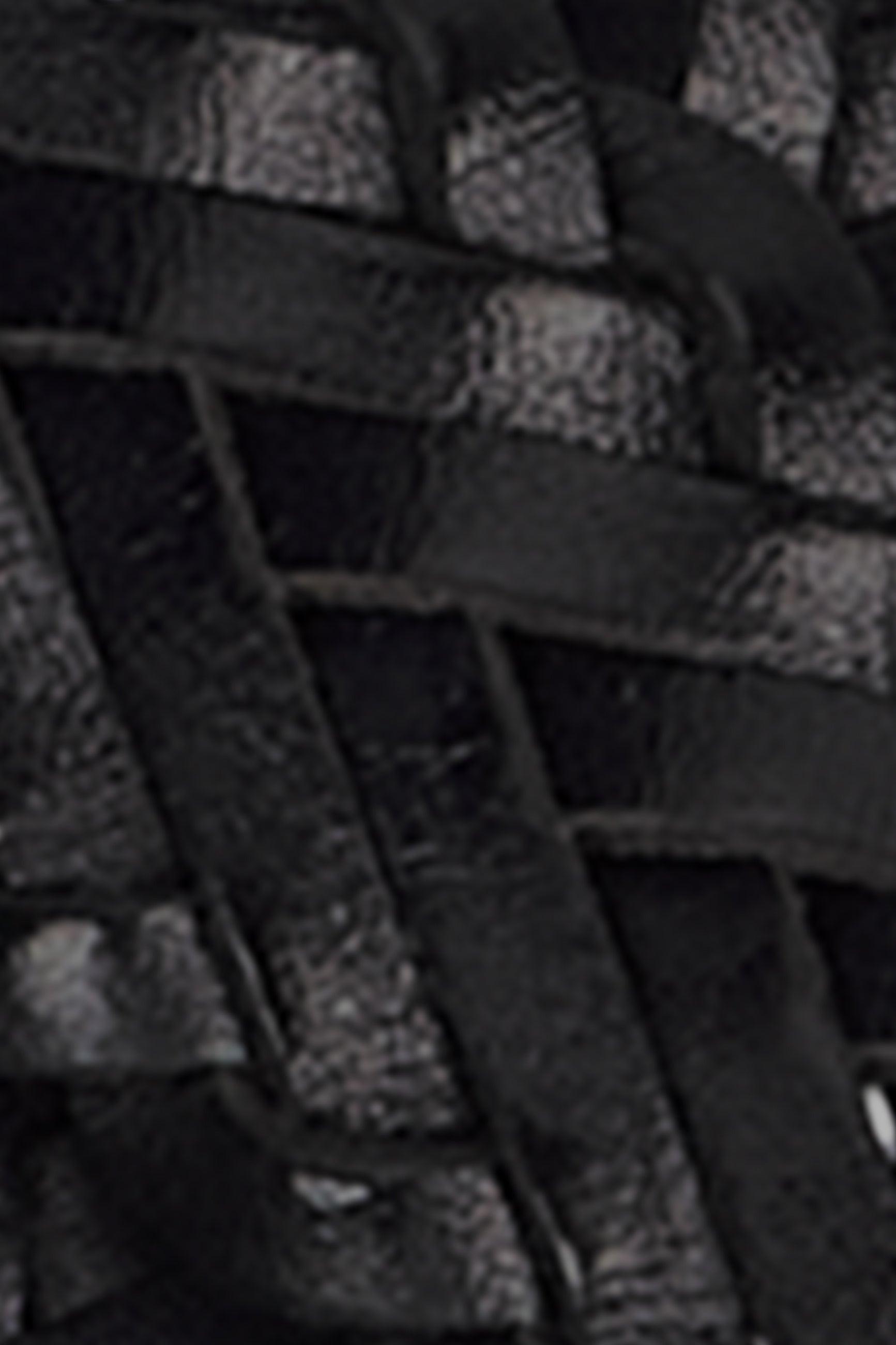 Wide Braid Belt - Black