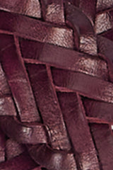 Wide Braid Belt - Porto Red