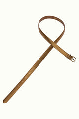 Shiny Belt - Golden Brown